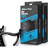 Alien Pros Bike Handlebar Tape EVA (Set of 4) Black - Enhance Your Bike Grip with These Bicycle Handle bar Tape - Wrap Your B