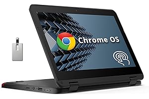 Lenovo 500e Chromebook Gen 3 Laptop, 11.6" Touchscreen 2-in-1 HD Display, Intel Celeron N5100, 8GB RAM, 64GB eMMC, Intel UHD 