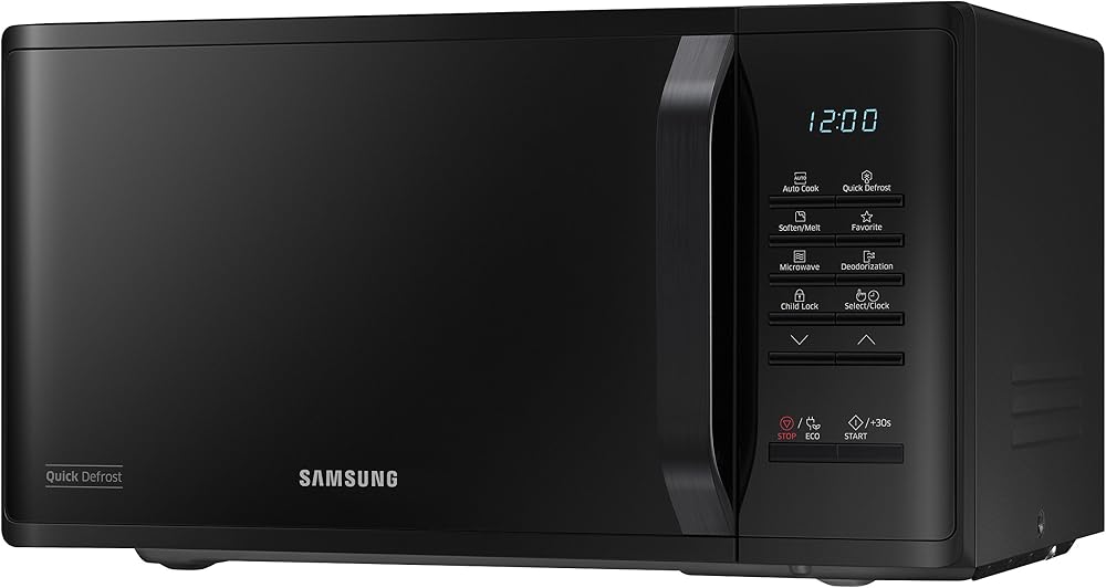 Samsung MS23K3513AK Solo Microwave 23L Black - Eco Mode, Child Lock
