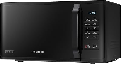 Samsung MS23K3513AK Solo Microwave 23L Black - Eco Mode, Child Lock