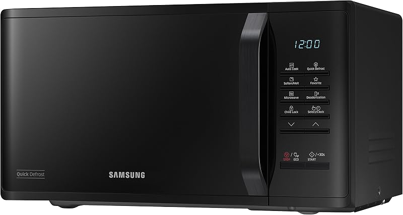 Samsung MS23K3513AK Solo Microwave 23L Black - Eco Mode, Child Lock