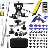 QwikFix 139PCS Dent Puller Kit, Paintless Dent Removal Kit, Car Dent Repair Kit with Metal Dent Lifter, Bridge Puller, T-Slide Hammer, Professional PDR Tools for dents, dings, creases and Hail Damage