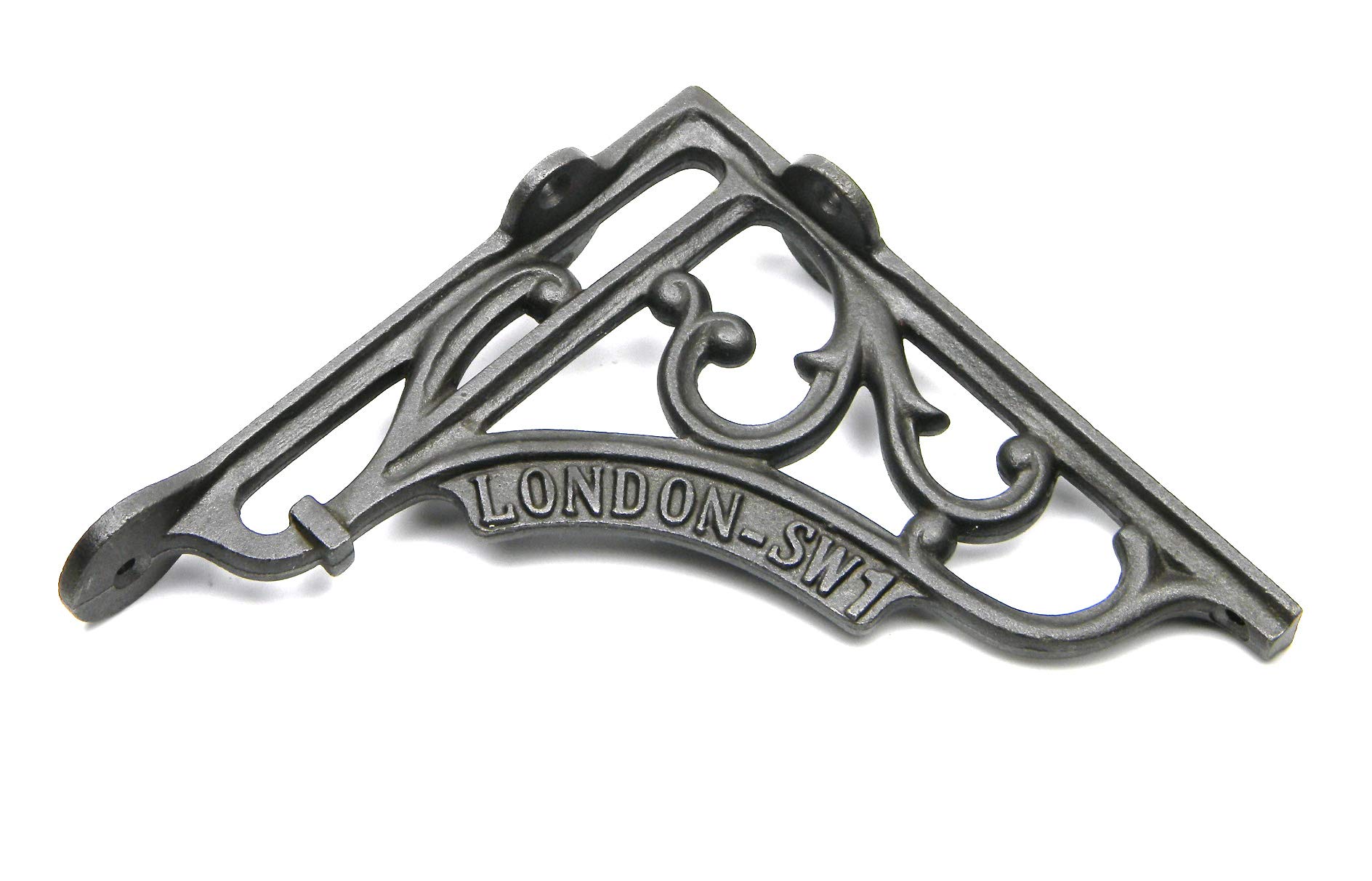 Pair of Shelf Brackets London SW1 Antique Cast Iron 150mm x 150mm / 6″ x 6″