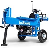 Landworks Portable 20-Ton Gas Log Splitter, 7 HP, Rapid Auto Return | Two-stage pump to apply 20 tons to 20" x 16" logs for firewood work