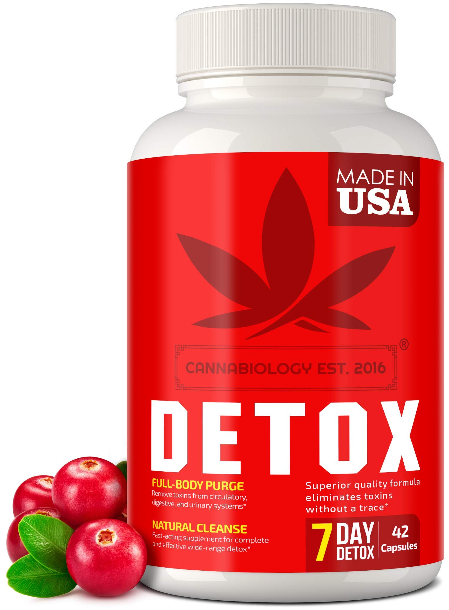 Complete Body Cleanse - Made in United States - Natural, Healthy Cleansing Support for Liver, Urinary Tract, Kidney, Digestive System - 42 Vegan Caps