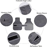 Geyecete Dachshund Coat with Warm Thermal Quilted Gray M view 3