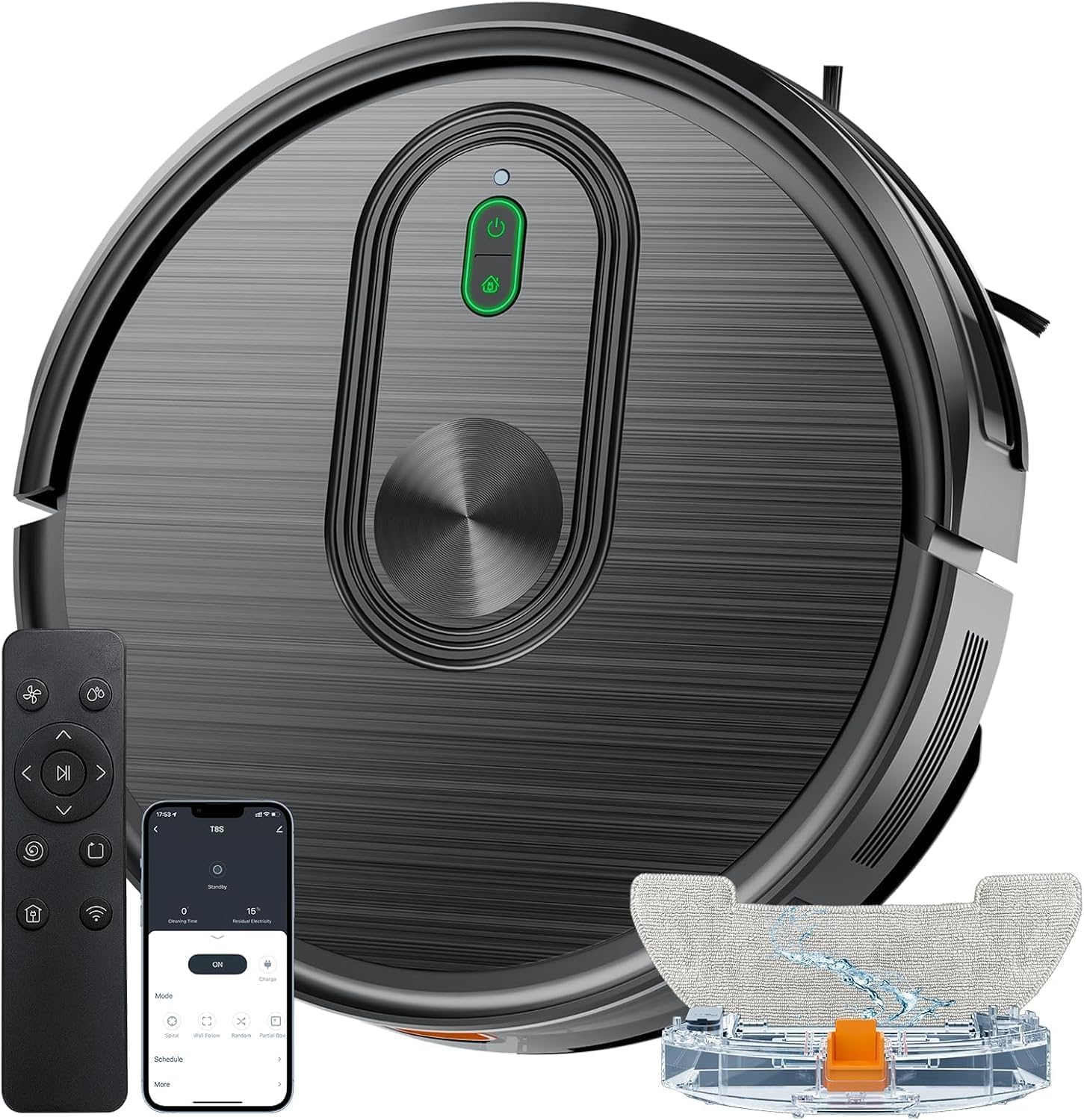 Photo 1 of XIEBro Robot Vacuum and Mop, 2 in 1 Vacuuming & Mopping Robot, 3200Pa Max Suction, Quiet, H8W