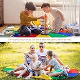 Dimoxii 13.1 ft Rainbow Parachute with 20 Handles for Kids Gym Class view 7
