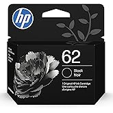 Original HP 62 Black Ink Cartridge | Works with HP OfficeJet 200, 5700, 8040 series, HP ENVY 5540, 5640, 5660, 7640 series | 