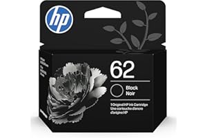 Original HP 62 Black Ink Cartridge | Works with HP OfficeJet 200, 5700, 8040 series, HP ENVY 5540, 5640, 5660, 7640 series | 
