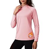 TACVASEN Women's Thermal Shirts Mock Turtle Neck Long Sleeve Undershirt Fleece Warm Athletic Tops Winter Base Layer