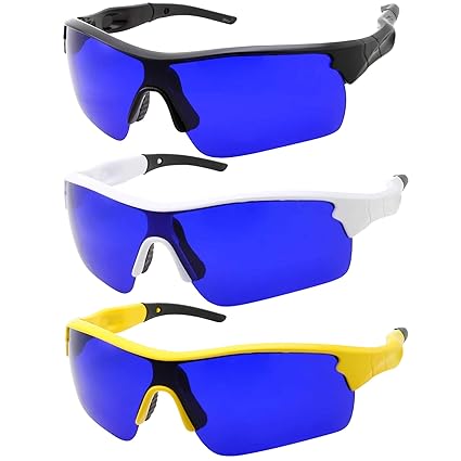 blue lens golf sunglasses