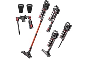 ASKGIFT Cordless Vacuum Cleaner, Stick Vacuum with Tangle-Resistant Design, Up to 45 Minutes of Run Time, Powerful Suction, R