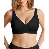 Popilush Wireless Bras for Women No Underwire Seamless Bra | Soft Breathable Fabric, Semi-Fixed Pads for Easy Care, T-Shirt Friendly, Travel and Everyday Comfort