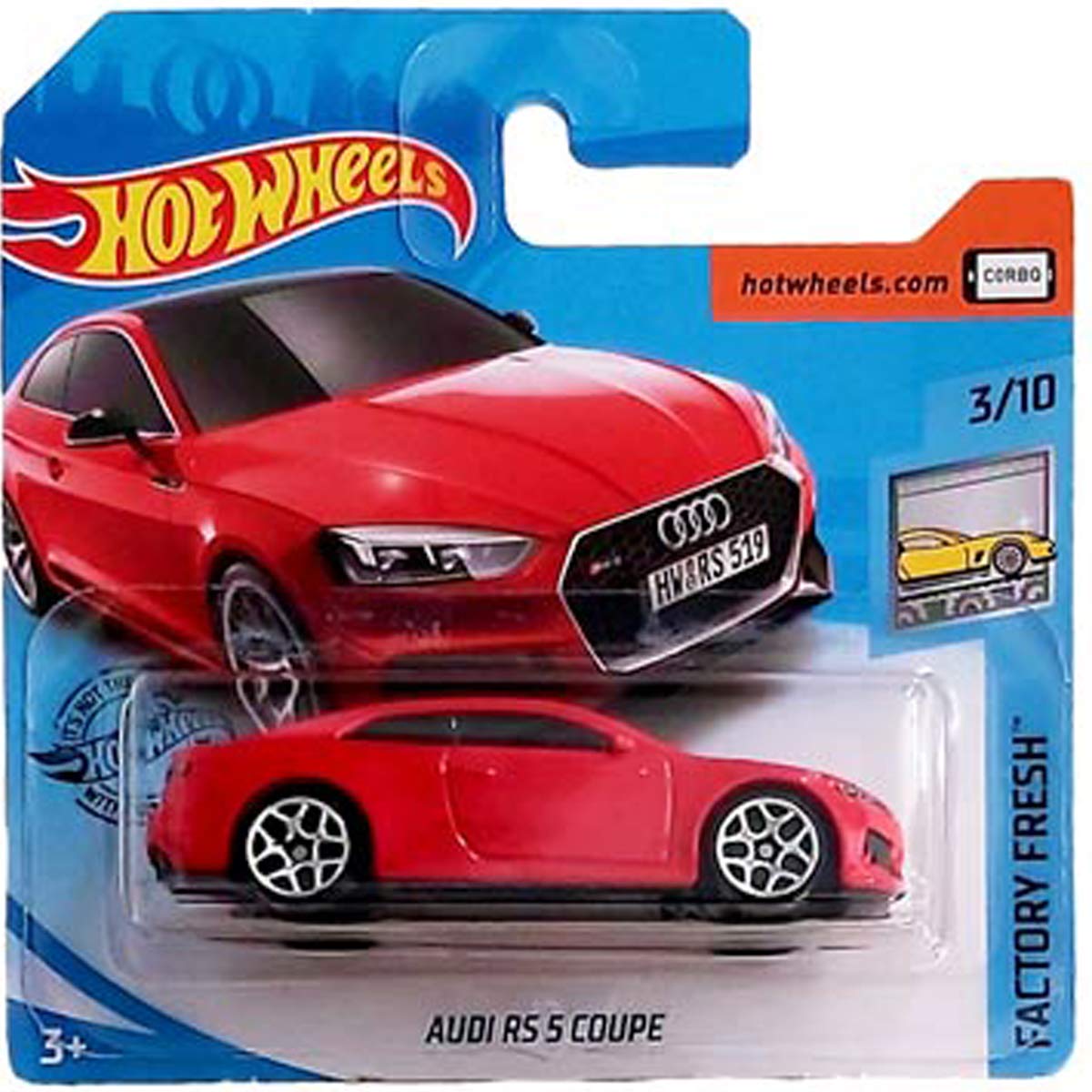 Hot Wheels Audi RS 5 Coupe Factory Fresh 3/10 2019 (225/250) Short Card