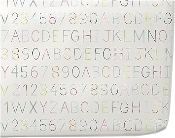 alphabet crib sheet