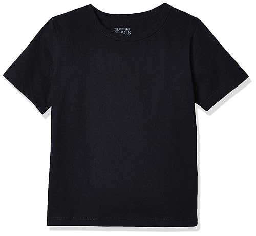 The Children's Place baby boys And Toddler Short Sleeve Basic Layering T-shirt T Shirt, New Navy, 4T US