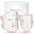 Yahi LED Face Mask Light Therapy, Red Light Therapy for Face, 175 High-Density Light Beads, 7-1 Colors LED Facial Skin Care Mask, White
