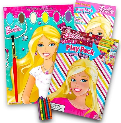 barbie painting set