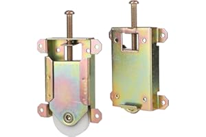 2pcs Sliding Mirror Closet Door Rollers Replacement, Sliding Door Wheels Hardware for Contractors Part W8020C or Hard 1775 Wa
