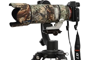 ROLANPRO Camouflage Lens Cover for Sony FE 70-200mm f/2.8 GM OSS Coat Lens Protective Sleeve Case Raincover-#14 Waterproof