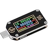 MakerHawk USB Power Meter, TC66 USB Tester Type C USB Voltage Meter and Current Tester, 0.96 Inch IPS Color LCD Display Power