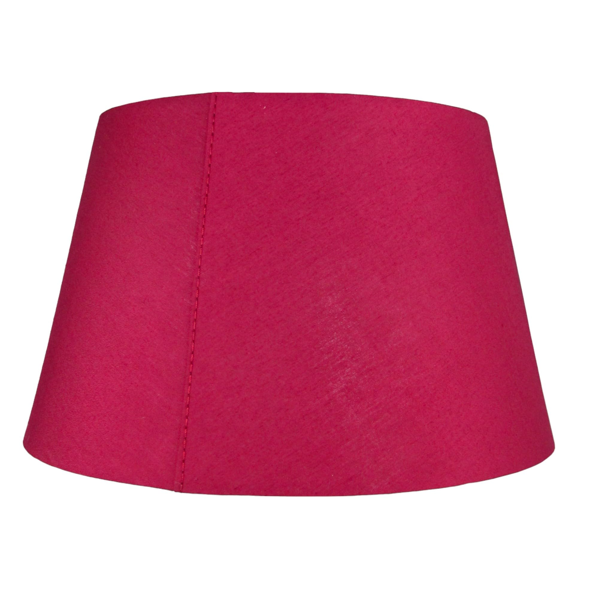 Cotton Drum Lampshade Pendant Burgundy - Easy Fit ES/BC Shade for Living Rooms, Bedrooms, hallways and Kitchens