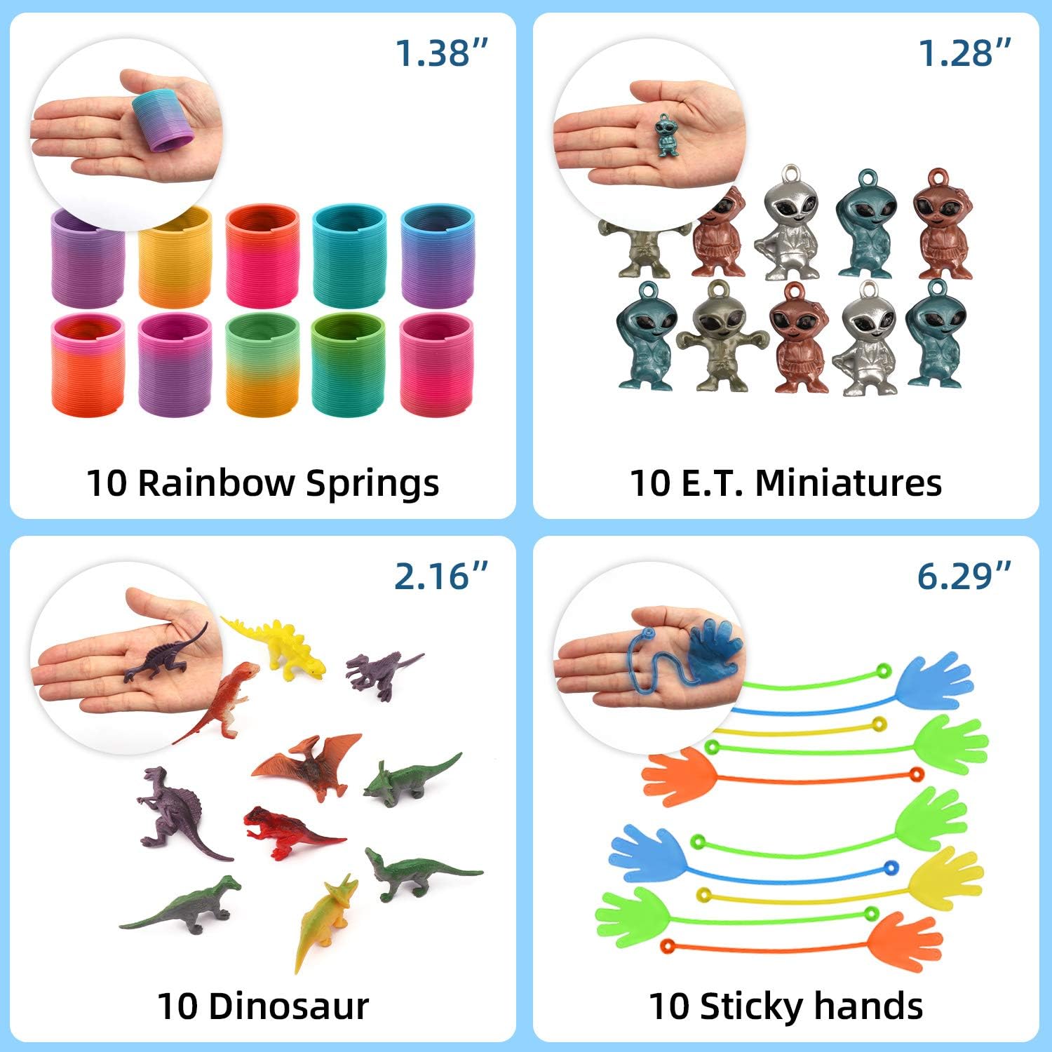 200pcs Birthday Party Favors for Kids Goodie Bags, Pinata Filler Toy Assortment Carnival Prizes for Kids Classroom Rewards Treasure Box Toys: Toys & Games