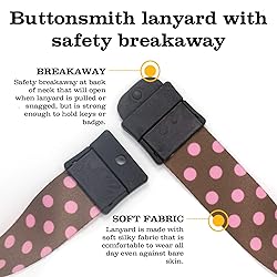 Buttonsmith Chocolate and Pink Dots Premium