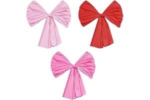 Valentines Day Decorations, DIY Giant Wall Bows, Hanging Valentine & Galentines Bow Decor, Cute Pink Red Large Bows for Home 