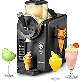 HiCOZY F3 Slushie Machine &amp; Soft Serve Ice Cream Machine 5 Presets | Ice Cream Maker, Self-Cleaning, No Ice Needed for Soft Serve, Frozen Drink, Milk Shake, Margaritas, Frapp&eacute;s and More