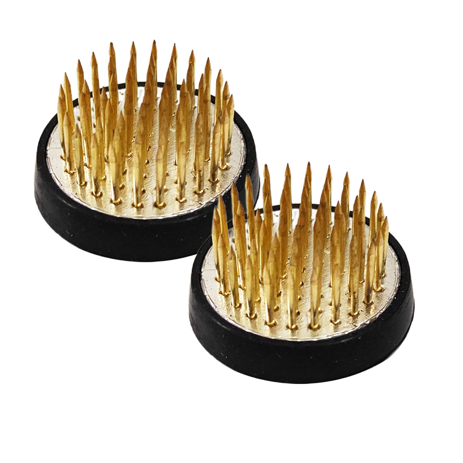 2 Pack Flower Frog Round Flower Arranging Frog Spiky Floral Pin Frog for the Art of Flower Arranging (Diameter 34mm)