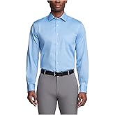 Van Heusen Mens Dress Shirt Regular Fit Flex Collar Stretch Solid