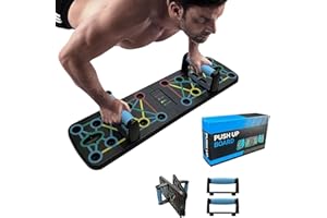 Push Up Board 24 in 1 Folding Pushup Handles, Portable Home Gym Strength Training Pushup Board, Multi-functional Fitness Boar