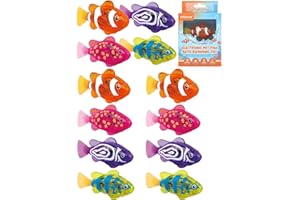 Electronic Pet Fish Bath Swimming Robot Fish Glowing Water Activated Robotic Alive Swim Fishes Moving Colorful Fishing with L