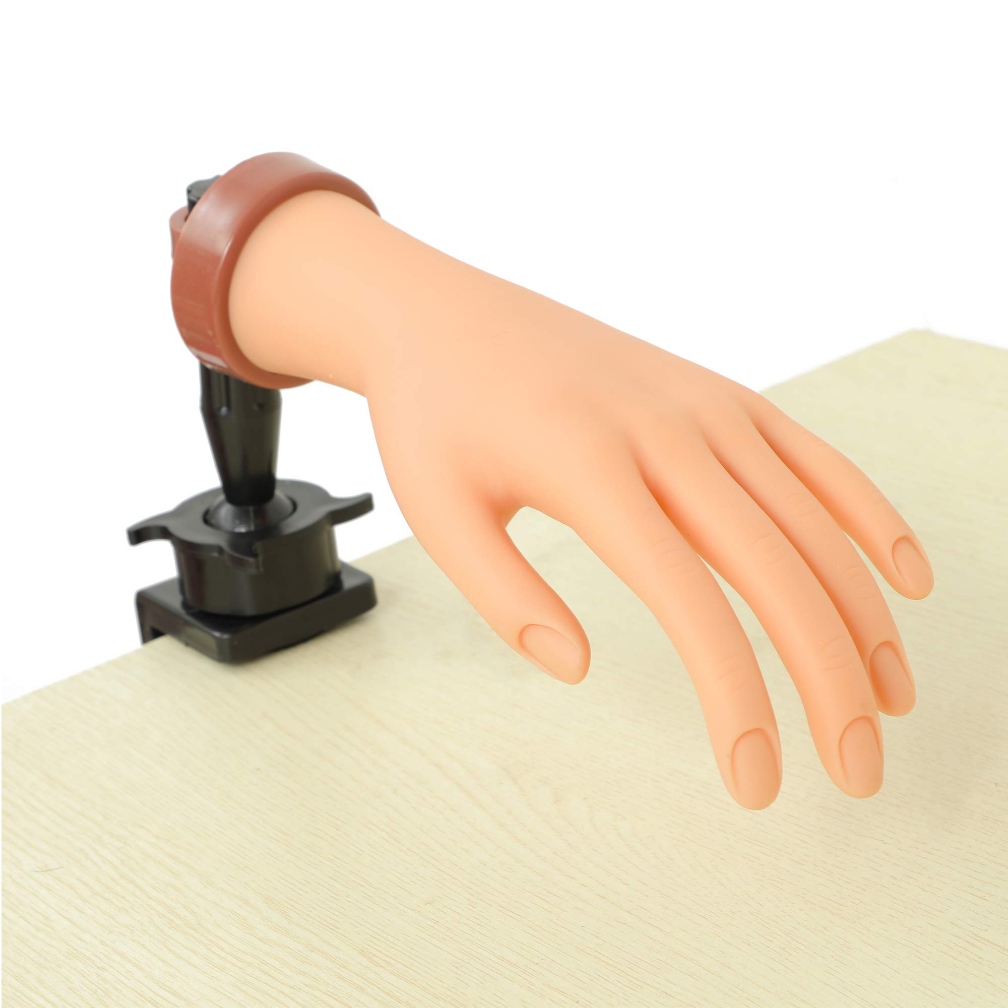 Photo 1 of Practice Hand for Acrylic Nails,Mannequin Hands for Nails Practice,Nail Art Hand Nail Training Hand Nail Fake Hand Nail Hand Practice Acrylic Nail Hand 1Pcs Nude Hand