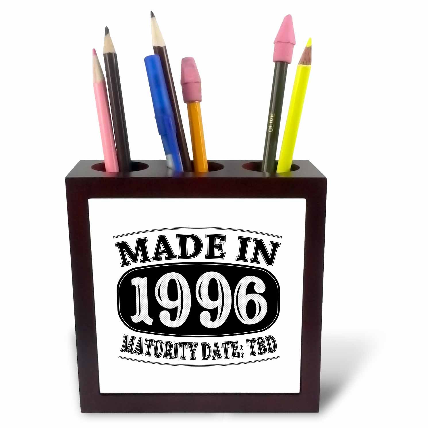 3dRose ph_212513_1 5-Inch "Made in 1996" Tile Pen Holder