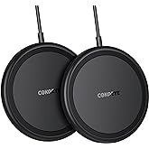 Wireless Charger, 15W Max Fast Wireless Charging Pad 2-Pack Compatible with iPhone 15/15 Pro/15 Plus/15 ProMax/14/14 Pro/14 P