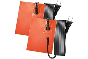 YOTNUS 2 Pcs Engine-Heater-Oil-Pan-Heater-Pad Replacement Block Heater,Separate, Silicone Heating Pad, for Cold Weathe, Heat Protector, 150W