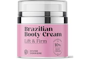 Divine Derriere Brazilian Body Butter Cream, Lift and Firm Body Cream with Volufiline Helps Reduce the Appearance of Cellulite for a Lifted and Firm-looking Derriere, Bum Bum Cream, 50ml