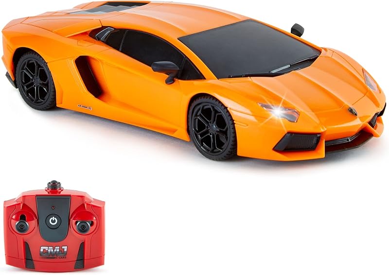 CMJ RC Cars Lamborghini Aventador LP700-4 1:24 Licensed Radio Car 2.4Ghz Orange