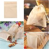 Carehabi 100Pcs Disposable Tea Filter Bags Drawstring 6x8 cm view 6