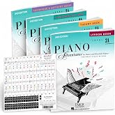 Piano Adventures Level 3A Learning Library Set By Nancy Faber - Lesson, Theory, Performance, Technique &amp; Artistry Books &amp; Juliet Music Piano Keys 88/61/54/49 Full Set Removable Sticker