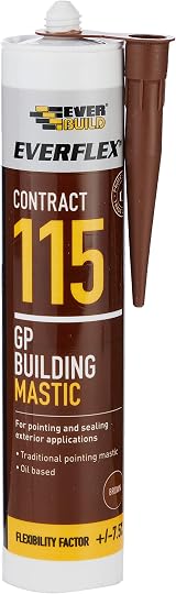 Everbuild Everflex 115 GP Building Mastic Brown 285ml Pointing Sealing Internal view 1