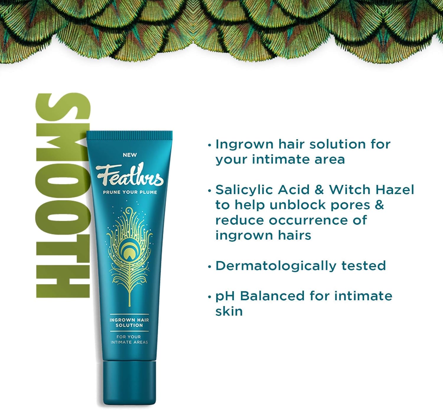 Feathrs Soothing Ingrown Hair Solution For Intimate Areas Vegan