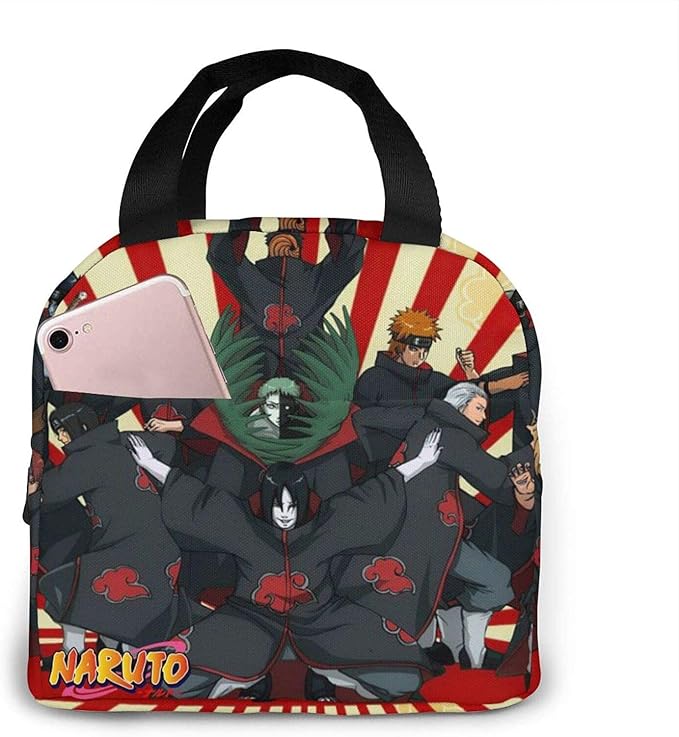 Naruto Lunch Bags Portable Insulation Bag Kids Cute Lunch Boxes