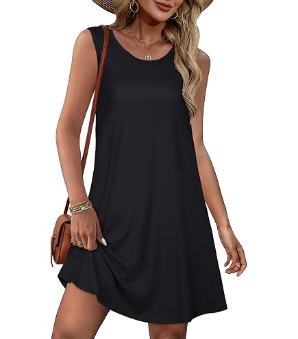 Sipaya Black Dresses for Women Casual Sun Dress Trendy V Neck Summer Dress Funeral Outfits for Women Church Dresses Formal Women's Clothing Fashion S at Amazon Women's Clothing store