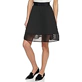DKNY Womens Mesh Skirt Pull-on Flare Skirts