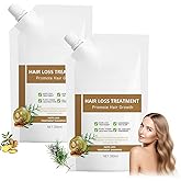 Anti-Hair Fall Hair Loss Shampoo 2 Pack, Promote Hair Growth Shampoo, Rich in Various Plant Extracts, for All Hair Types (300ml x 2 Bottles)