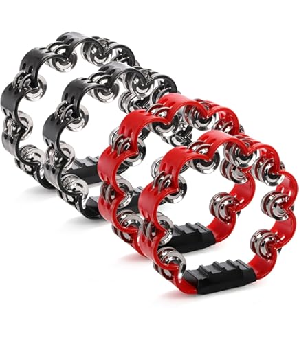 Amazon.com: 5 Pieces Petal Shaped Tambourine Plastic